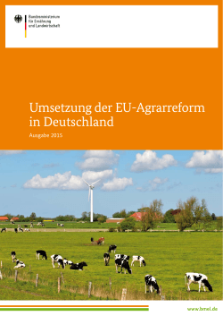 Umsetzung der EU-Agrarreform 2015