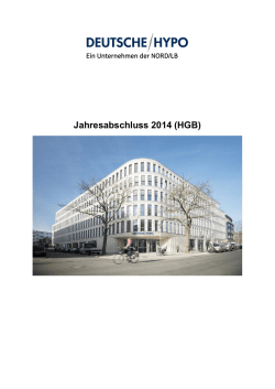 Jahresabschluss 2014 (HGB)