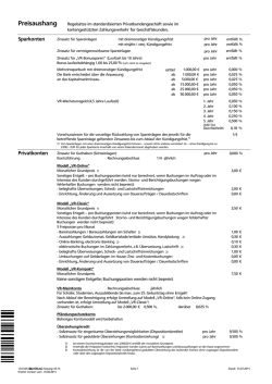 Preisaushang