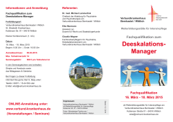 Deeskalations- Manager - Verbundkrankenhaus Bernkastel / Wittlich
