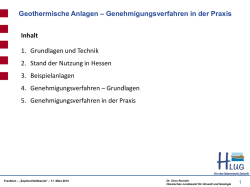 Inhalt 1. Grundlagen und Technik 2. Stand der Nutzung in Hessen 3