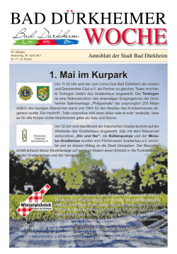 Amtsblatt 18. KW - 30.04.2015