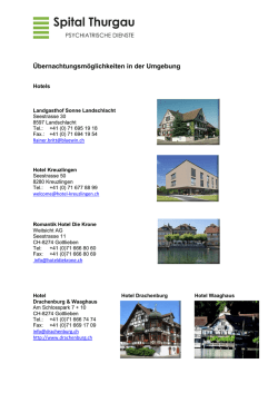 Hotels und Unterk&uuml;nfte - CE