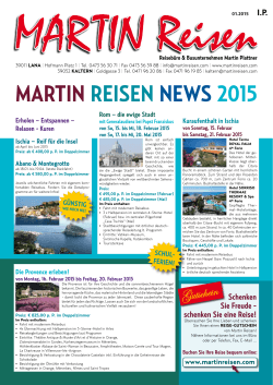 MARTIN REISEN NEWS 2015