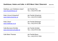 Gasthäuser, Hotels und Cafés in 3672 Maria Taferl, Österreich