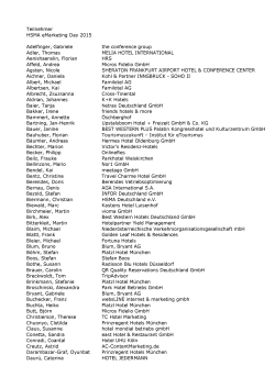 Teilnehmerliste