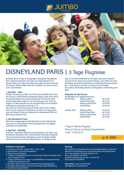 DISNEYLAND PARIS | 3 Tage Flugreise