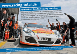 Renntaxi auf dem Nürburgring 399,– Euro - Racing