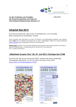 Infobrief Mai 2015
