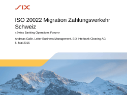 Migration Zahlungsverkehr Schweiz