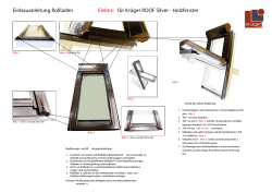 Einbauanleitung Baier-Rollladen Elektro f&uuml;r Kr&uuml;ger ROOF Silver