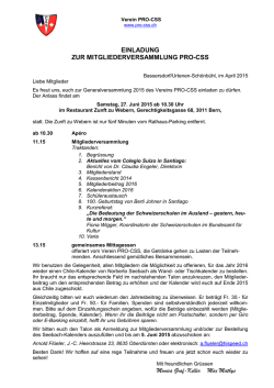 Einladung - Pro-CSS