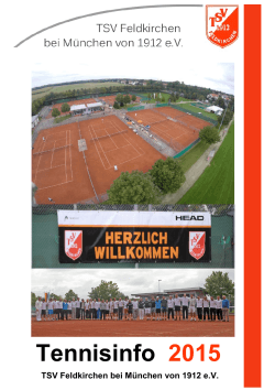 Infoheft 2015 - TSV Feldkirchen