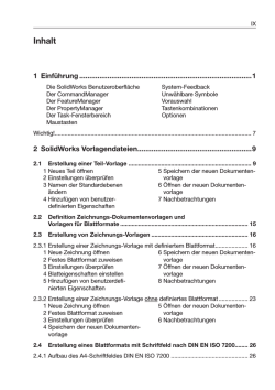 Inhaltsverzeichnis