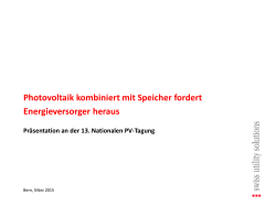 Photovoltaik kombiniert mit Speicher fordert Energieversorger heraus