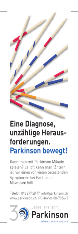 Eine Diagnose, unzählige Heraus- forderungen. Parkinson bewegt!