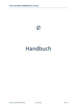 Handbuch - Fewo