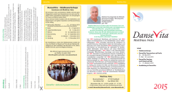 Jahresprogramm 2015 - DanseVita