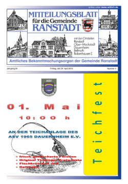 NEU in Ranstadt! - Gemeinde Ranstadt
