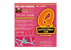 HIER LACHT HAMBURG. - Quatsch Comedy Club