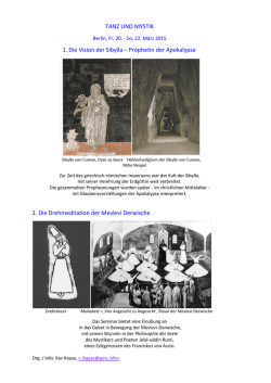 TANZ UND MYSTIK 1. Die Vision der Sibylla – Prophetin der