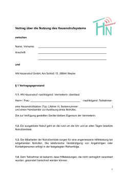 Nutzungsvertrag NEU - HN Hausnotruf GmbH
