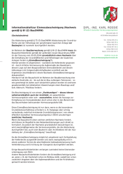 Info Sockelabnahme - Vermessungsb&uuml;ro Rossie