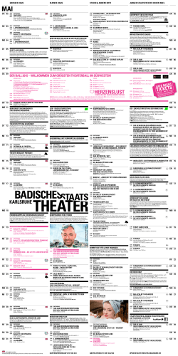 Spielplan Mai 2015 - Badisches Staatstheater
