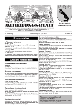 Donnerstag, 09.04.2015