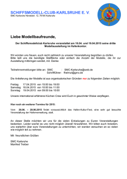 schiffsmodell-club-karlsruhe e. v - Modellbau