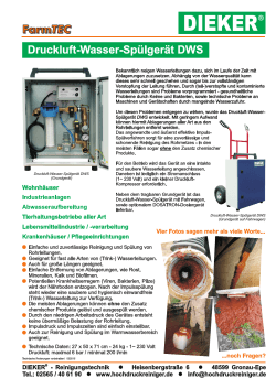 Druckluft-Wasser-Spülgerät