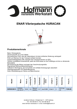 ENAR Vibrierpatsche HURACAN - Hofmann mechanische Werkstatt
