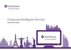 Corporate Intelligence Services
