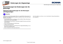 &Auml;nderungen der Abgasanlage - Scania Technical Information
