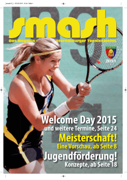 Meisterschaft! Welcome Day 2015 - 1. Klosterneuburger Tennisverein