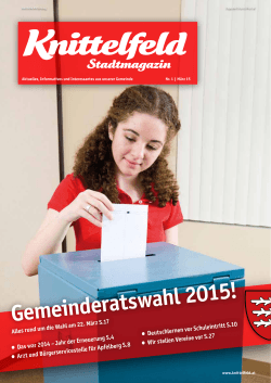 Knittelfeld Stadtmagazin März 2015