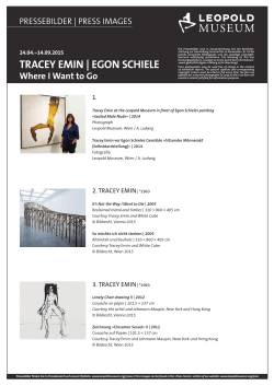 TRACEY EMIN | EGON SCHIELE Where I Want