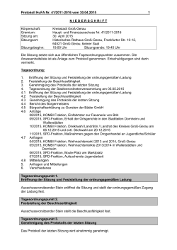 2015-04-30 Protokoll Haupt- und Finanzausschuss - Groß