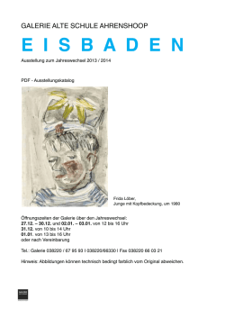 E  I  S  B  A  D  E  N - Galerie Alte Schule Ahrenshoop