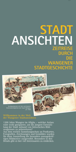 Hommage an Wangen zum 1200sten Geburtstag - Altstadt
