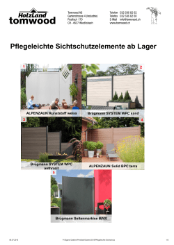 pflegeleichtem Sichtschutz