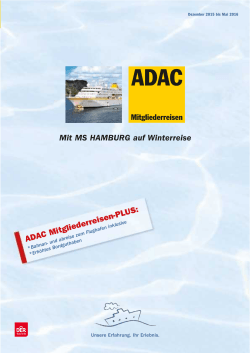 Mit MS HAMBURG auf Winterreise - ADAC