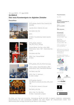 GLOBALE Das neue Kunstereignis im digitalen Zeitalter