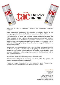 Presentation tac energy Pfandfrei 1