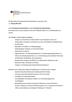 Stellenausschreibung Vw-S