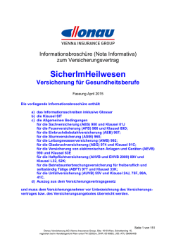 SicherImHeilwesen - Donau Versicherung