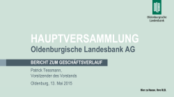2014 - Oldenburgische Landesbank