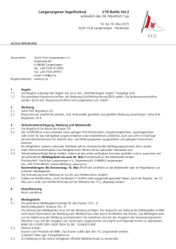 J/70 Battle 2 2015 Ausschreibung.indd