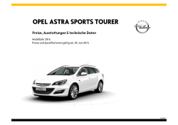 und Preisliste des Opel Astra Sports Tourer für Österreich