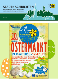 Ausgabe Nr. 13 vom 26.03.2015